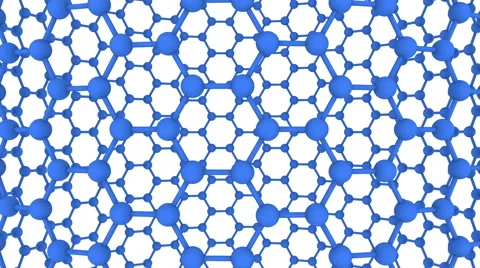 Connected Spheres Hexagon Loop Full HD 3d Stock Footage 62271263