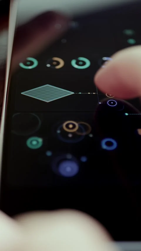 Connected Systems Workflow on Smartphone Interface Vídeos de archivo 341872026