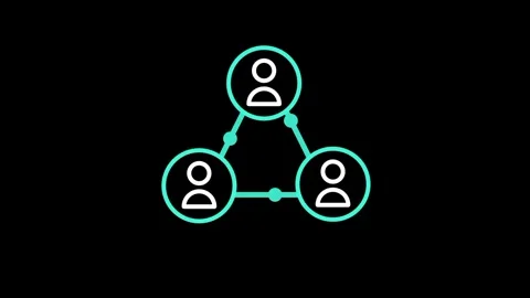 Connected Team Network Stock Footage 335815551