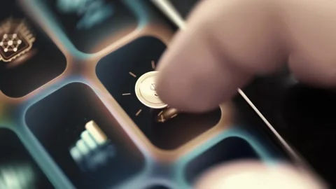 Connected Technology Apps on Angled Smartphone Screen Stock Footage 341866591