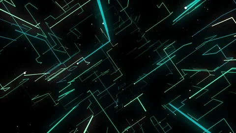 Connected technology digital video background Stock Footage 89514686