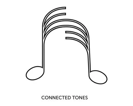 Connected Tones Stock Illustration