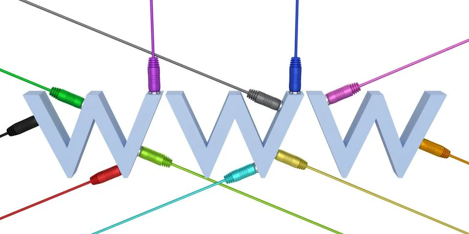 Connected WWW Stock Illustration