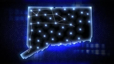 Connecticut AI Data Center Network Technology   動画素材 344280544