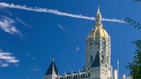 Connecticut Capitol Dome Stock Footage 27848205