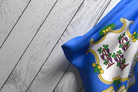Connecticut State flag Stock Illustration