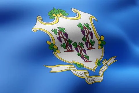 Connecticut State flag Stock Illustration