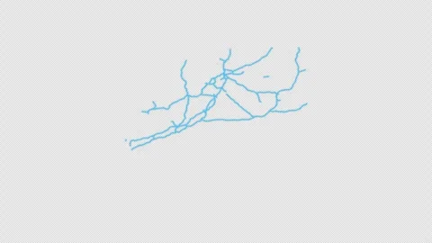 Connecticut State Line Map Self Drawing Animated Overlay, Alpha 4K 스톡 동영상 340293212