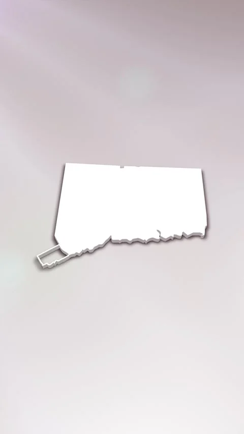 Connecticut State Map Intro Stock Footage 261977191