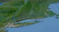 Connecticut - United States, region extruded. Satellite 4k or 4k+ Resolution