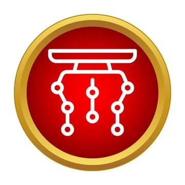 Connecting data points network structure diagram icon イラスト素材