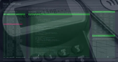 Connecting display launching payment terminal overlay sliding as user scrolls Stock Footage 311698255