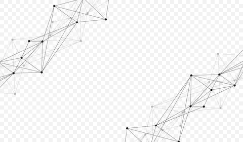Connecting dots and lines. Abstract geometric plexus style background. Hand Stock Illustration