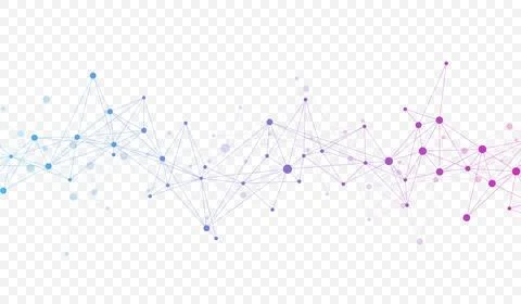 Connecting dots and lines. Abstract geometric plexus style background. Hand Stock Illustration