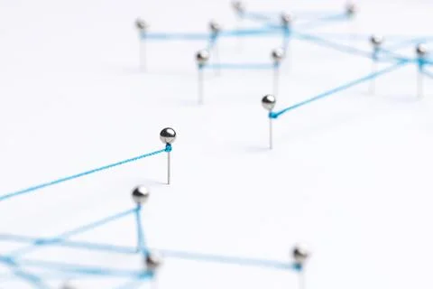 Connecting dots background, network and communication design 库存插图