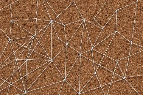 Connecting dots background, network and communication design Stock-Fotos