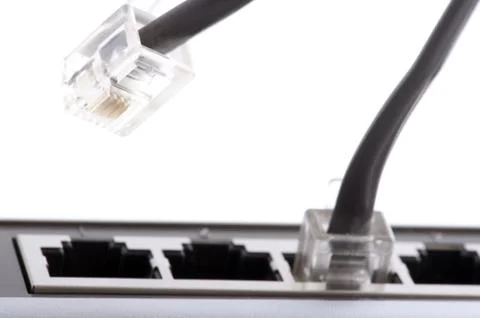 Connecting ethernet switch Stock Photos