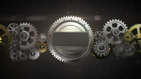 Connecting Gear wheels, and make Big Gear wheel (included alpha) Stock Footage 62679648