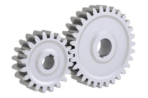 Connecting gears Stock Illustration