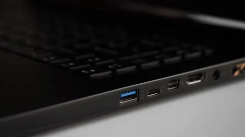 Connecting the hard drive. Stock Footage 154532010