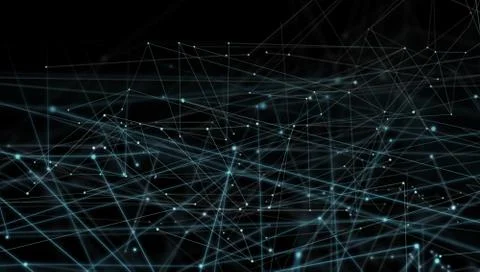Connecting lines and dots background. Global creative digital networks concept イラスト素材