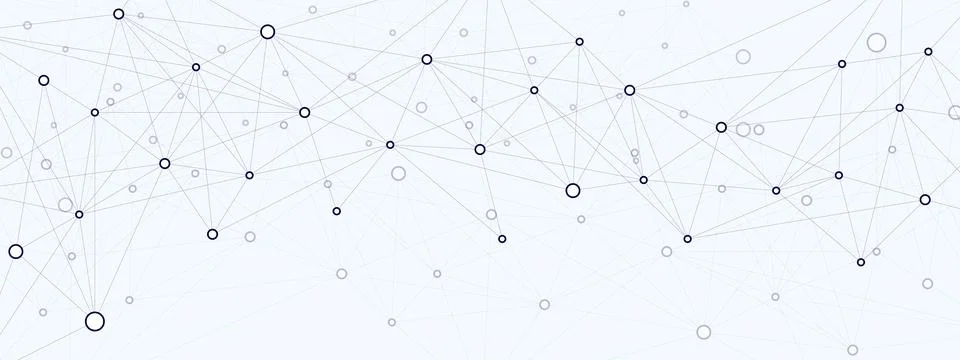 Connecting lines and dots background design. Stock Illustration