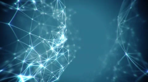 Connecting lines and dots structure animation Stock Footage 59892213