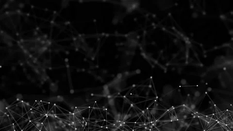 Connecting lines and dots.Big data visualization Loop background. Stock Footage 139929347