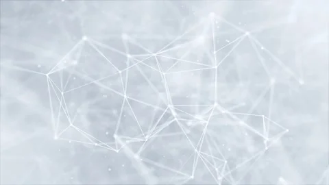 Connecting lines and dots.Big data visualization Loop background. Video stock 140090051