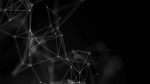 Connecting lines and dots.Big data visualization Loop background. Video stock 140246111