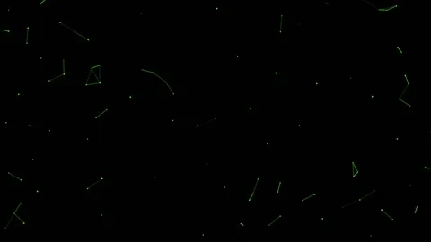 Connecting lines and dots.Big data visualization Video stock 161942198