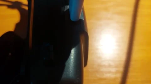 Connecting Micro USB Cable to Headlamp Charging Port Stock Footage 333644058