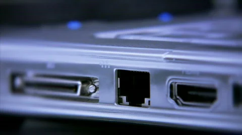 Connecting Network Cable 1 Video stock 581210