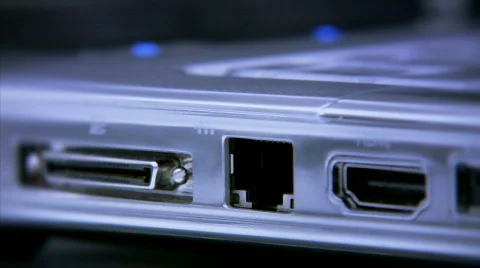 Connecting Network Cable 2 Video stock 581213