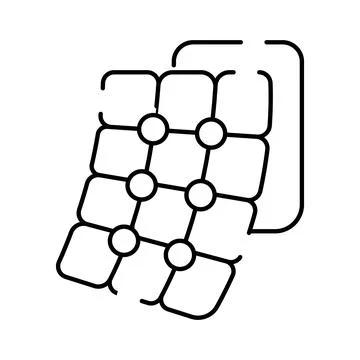 Connecting network infrastructure system with distributed digital nodes Stock Illustration