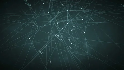 Connecting network.Technological futuristic net cyberspace. Stock Footage 99972556