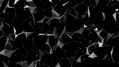 Connecting particles.Technology network loop background. Stock Footage 96146931