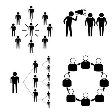 Connecting people Stock Illustration