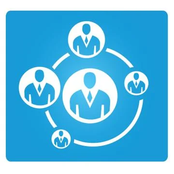 Connecting people Stock Illustration