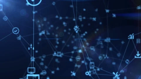 Connecting people on the internet, Social network connections. Stock Footage 119798773