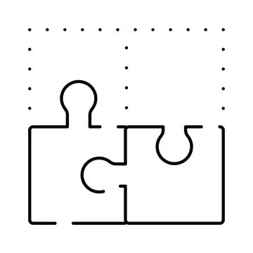 Connecting puzzle pieces creating teamwork solution concept 스톡 일러스트