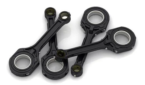 The connecting rods of internal combustion engine Illustrazione stock