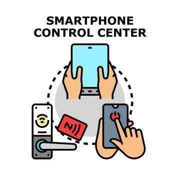 Connecting smart devices remotely using mobile technology Stock Illustration