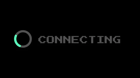 Connecting Status Screen Animation Stock Footage 337390772