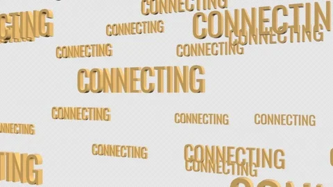 CONNECTING Text Animation. Stock Footage 315883957