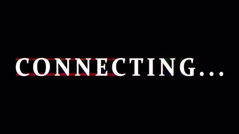 Connecting text animation with subtle glitch effect in cinematic motion for.. Vídeo Stock 343473752