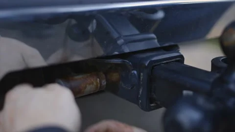 Connecting trailer Stock Footage 232870339