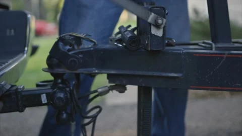 Connecting trailer Stock Footage 232870345