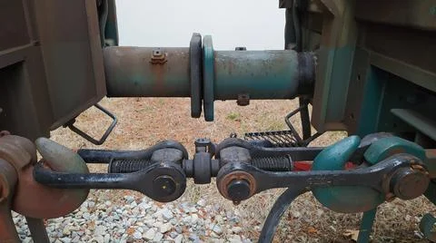 Connecting two wagons Stock Photos