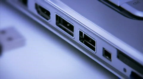 Connecting USB 1 Stock Footage 576031